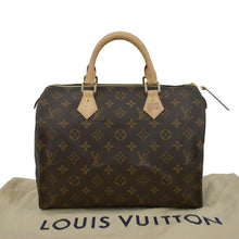 Load image into Gallery viewer, LOUIS VUITTON Speedy 30 Monogram Canvas Satchel Bag Brown
