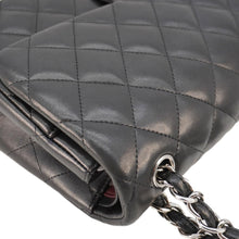 Load image into Gallery viewer, CHANEL Classic Double Flap Leather Shoulder Bag Black
