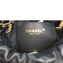 Load image into Gallery viewer, CHANEL Pearl 22 Shiny Crumpled Leather Crossbody Bag Black
