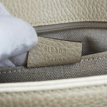 Load image into Gallery viewer, GUCCI Interlocking GG Medium Calfskin Leather Shoulder Bag Off White 510303
