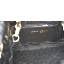 Load image into Gallery viewer, CHANEL Pearl 22 Shiny Crumpled Leather Crossbody Bag Black
