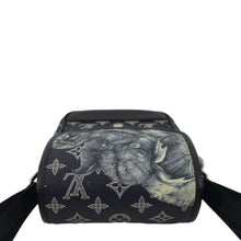 Load image into Gallery viewer, LOUIS VUITTON Monogram Savanna Elephant Chapman Brothers Canvas Shoulder Bag Blue
