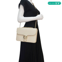 Load image into Gallery viewer, GUCCI Interlocking GG Medium Calfskin Leather Shoulder Bag Off White 510303
