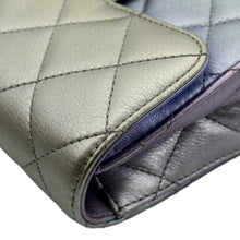 Load image into Gallery viewer, CHANEL Gradient Metallic Quilted Calfskin Leather Clutch Bag Silver
