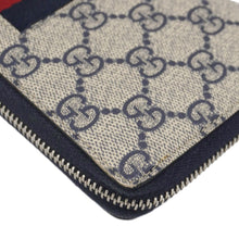 Load image into Gallery viewer, GUCCI GG Supreme Canvas Zip Around Wallet White 408831
