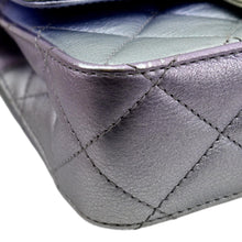 Load image into Gallery viewer, CHANEL Gradient Metallic Quilted Calfskin Leather Clutch Bag Silver
