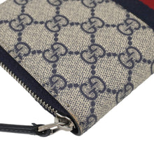 Load image into Gallery viewer, GUCCI GG Supreme Canvas Zip Around Wallet White 408831
