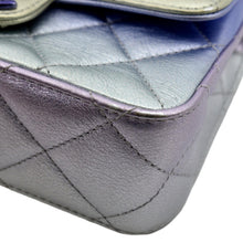 Load image into Gallery viewer, CHANEL Gradient Metallic Quilted Calfskin Leather Clutch Bag Silver
