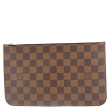 Load image into Gallery viewer, LOUIS VUITTON Neverfull Wristlet Damier Ebene Pouch Brown
