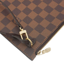 Load image into Gallery viewer, LOUIS VUITTON Neverfull Wristlet Damier Ebene Pouch Brown
