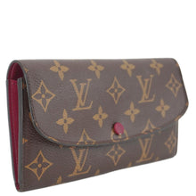 Load image into Gallery viewer, LOUIS VUITTON Emilie Monogram Canvas Wallet Fuchsia
