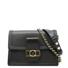 Load image into Gallery viewer, LOUIS VUITTON Dauphine MM Epi Leather Shoulder Bag Black
