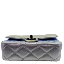 Load image into Gallery viewer, CHANEL Gradient Metallic Quilted Calfskin Leather Clutch Bag Silver
