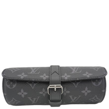 Load image into Gallery viewer, LOUIS VUITTON 3 Watch Case Monogram Eclipse Pouch Black
