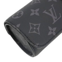 Load image into Gallery viewer, LOUIS VUITTON 3 Watch Case Monogram Eclipse Pouch Black
