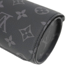 Load image into Gallery viewer, LOUIS VUITTON 3 Watch Case Monogram Eclipse Pouch Black
