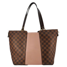 Load image into Gallery viewer, LOUIS VUITTON Jersey Damier Ebene Tote Shoulder Bag Pink
