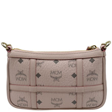 Load image into Gallery viewer, MCM Delmy Visetos Monogram Canvas  Leather Shoulder Bag Pink
