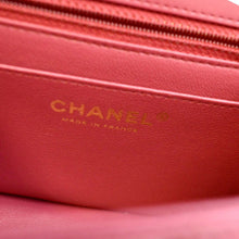 Load image into Gallery viewer, CHANEL Mini Flap Quilted Chevron Leather Crossbody Bag Red
