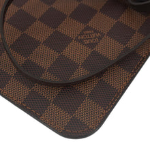 Load image into Gallery viewer, LOUIS VUITTON  Neverfull Damier Ebene Pochette Wristlet Pouch Brown
