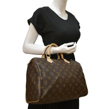 Load image into Gallery viewer, LOUIS VUITTON Speedy 30 Monogram Canvas Satchel Bag Brown
