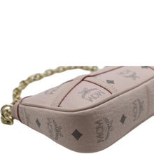 Load image into Gallery viewer, MCM Delmy Visetos Monogram Canvas  Leather Shoulder Bag Pink
