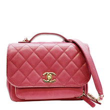 Load image into Gallery viewer, CHANEL Business Affinity Medium Flap Quilted Caviar Shoulder Bag Pink
