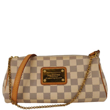 Load image into Gallery viewer, LOUIS VUITTON Pochette Eva Damier Azur Crossbody Clutch Bag White
