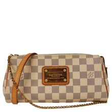 Load image into Gallery viewer, LOUIS VUITTON Pochette Eva Damier Azur Crossbody Clutch Bag White
