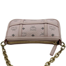 Load image into Gallery viewer, MCM Delmy Visetos Monogram Canvas  Leather Shoulder Bag Pink
