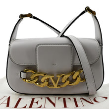 Load image into Gallery viewer, Valentino V Logo Chain Leather Shoulder Crossbody Bag - Product
