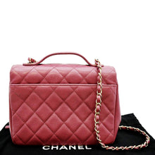 Load image into Gallery viewer, CHANEL Business Affinity Medium Flap Quilted Caviar Shoulder Bag Pink
