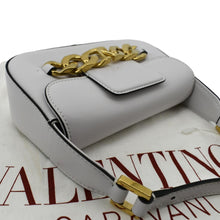 Load image into Gallery viewer, Valentino V Logo Chain Leather Shoulder Crossbody Bag - Top Right
