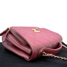 Load image into Gallery viewer, CHANEL Business Affinity Medium Flap Quilted Caviar Shoulder Bag Pink
