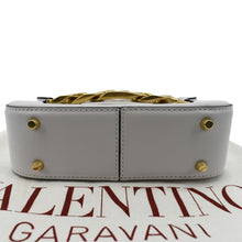 Load image into Gallery viewer, Valentino V Logo Chain Leather Shoulder Crossbody Bag - Bottom
