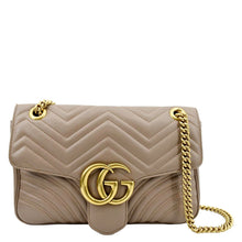 Load image into Gallery viewer, GUCCI GG Marmont Medium Matelasse Shoulder Bag Dusty Pink 443496
