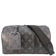 Load image into Gallery viewer, LOUIS VUITTON City Keepall Monogram Eclipse Travel Bag Black
