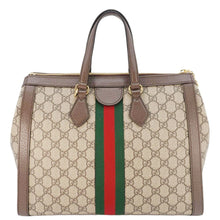 Load image into Gallery viewer, GUCCI Ophidia Medium GG Supreme Tote Shoulder Bag Beige 524537
