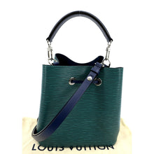 Load image into Gallery viewer, LOUIS VUITTON NeoNoe BB Epi Leather Shoulder Bag Emerald Green Indigo
