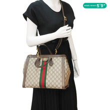 Load image into Gallery viewer, GUCCI Ophidia Medium GG Supreme Tote Shoulder Bag Beige 524537
