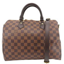 Load image into Gallery viewer, LOUIS VUITTON Speedy 25 Bandouliere Damier Ebene Shoulder Bag Brown
