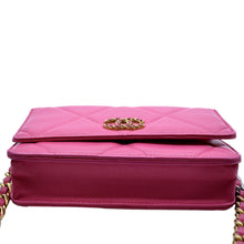 Load image into Gallery viewer, CHANEL19 CC WOC Quilted Leather Wallet On Chain Crossbody Bag Pink
