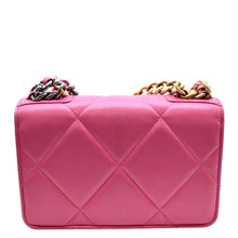 Load image into Gallery viewer, CHANEL19 CC WOC Quilted Leather Wallet On Chain Crossbody Bag Pink
