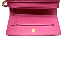 Load image into Gallery viewer, CHANEL19 CC WOC Quilted Leather Wallet On Chain Crossbody Bag Pink
