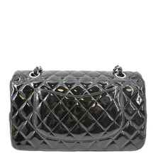 Load image into Gallery viewer, CHANEL Classic Medium Double Flap Patent Leather Shoulder Bag Black
