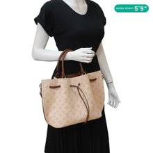 Load image into Gallery viewer, LOUIS VUITTON Girolata Monogram Mahina Leather Shoulder Bag Peach
