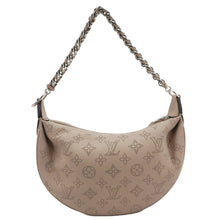 Load image into Gallery viewer, LOUIS VUITTON Baia PM Perforated Mahina Leather Shoulder Bag Galet Gray
