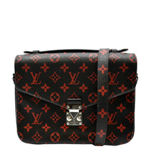 Load image into Gallery viewer, LOUIS VUITTON Metis Pochette Infrarouge Monogram Canvas Crossbody Bag Black
