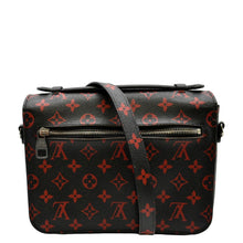 Load image into Gallery viewer, LOUIS VUITTON Metis Pochette Infrarouge Monogram Canvas Crossbody Bag Black
