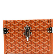 Load image into Gallery viewer, GOYARD Cassette Canvas Trunk Clutch Bag Orange
